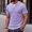 Purple, variant on Mens False Two-Piece Polo Shirt Textured Knit Button Casual Short Sleeve Tops Summer Vacation Beach Stretchy Golf Shirts Black L