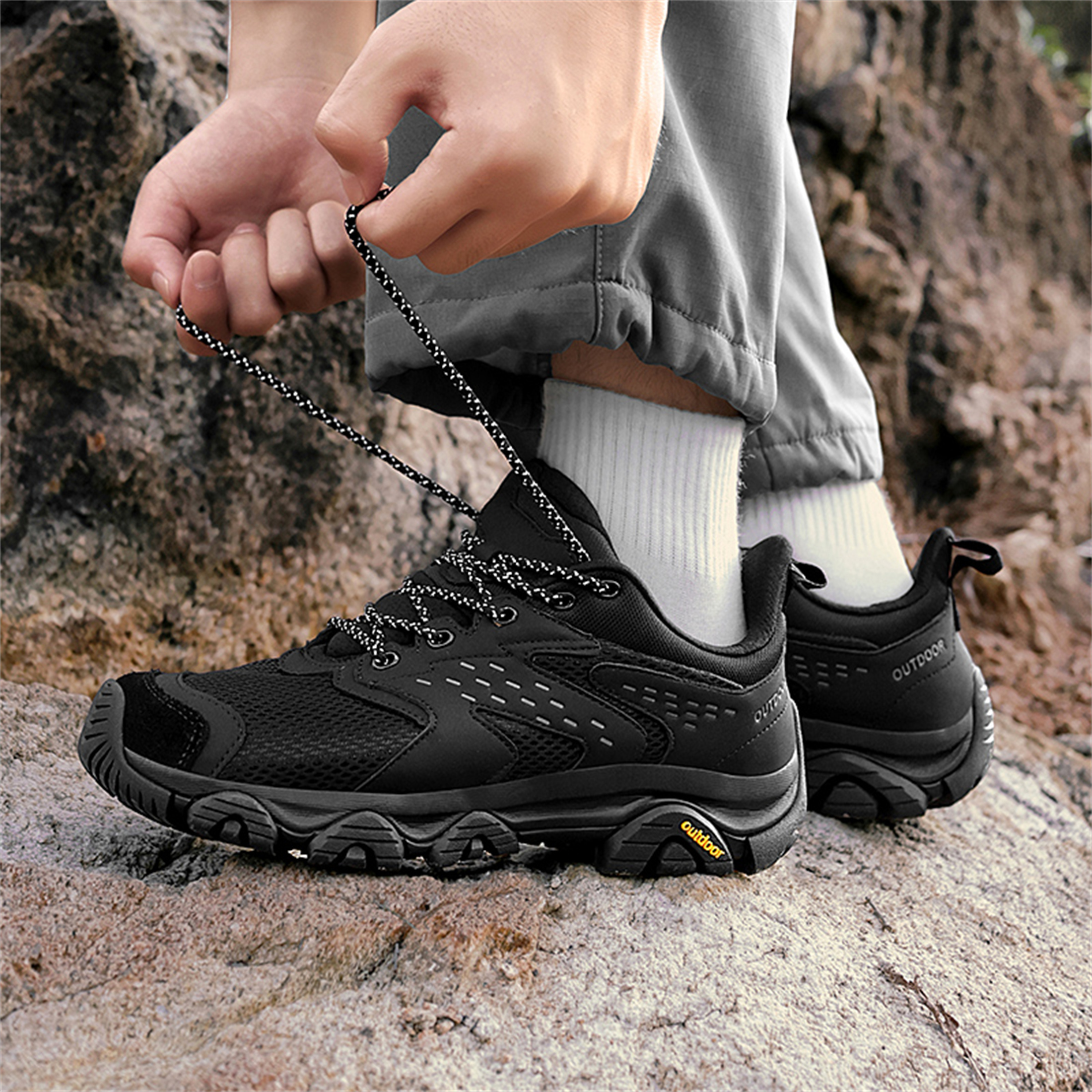 YOURDIARY Womens Mens Hiking Shoes Unsex Comfortable Breathable Anti-Slip Sneakers