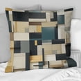 thumbnail image 2 of Designart "Harmonious Arrangement Of Taupe Geometric Blocks I" Geometric Printed Throw Pillow, 2 of 5