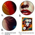 thumbnail image 3 of Designart Colorful Sensual Woman In Fur Coat IV Framed Wall Art, 3 of 5