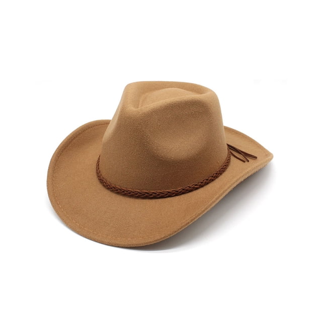 Sonducket Sombreros de vaquero, diseño especial, gorras masculinas suaves, correas trenzadas, gorra multifuncional cómoda, regalos de cumpleaños para Sombreros caqui M (56-58 cm) Sonducket AP017057-02