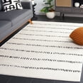thumbnail image 2 of SAFAVIEH Melody Cora Abstract Polyester Area Rug, Ivory/Black, 6' x 9', 2 of 11
