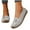 Gray, variant on Eltusu Women Flat Shoes, Round Toe Slip on Breathable Soft Bottom Loafer Shoes Beige Size 7.5