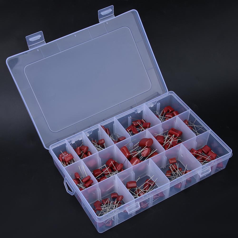 Details about / 180x Polypropylene Film Capacitor Assortment 10nf//0.01uf//400v-68nf//0.0068uf//630v