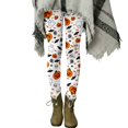 thumbnail image 4 of Leggings for Women Tummy Control Halloween High Waisted Athletic Soft Printed Workout Pants Fitness Clothing White M, 4 of 5