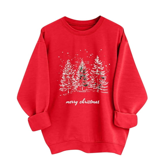 Winter Saving Talove Long Sleeve Shirts for Women Funny Graphic Sweatshirt Fall Fashion Must Haves Long Sleeve T Shirt Womens Tops Trendy Fall 2025 Christmas Shirts
