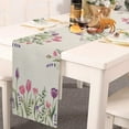thumbnail image 2 of Biplut Table Runner Clear Printing Vibrant Color Happy Easter Bunny Pattern Table Cloth Decoration Home Decor (Type H), 2 of 13