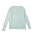 thumbnail image 5 of VISALY V Neck Pullover Sweater Knit Sweater Light Sweaters Long Sleeve Crew Neck Lightweight Soft Knitted Pullover Knitted Blouse Crochet Sweaters Pull Over Sweaters Tunic Sweater Mint Green S, 5 of 5