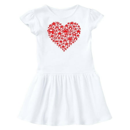 

Inktastic Home is Where The Heart Is Gift Toddler Girl Dress