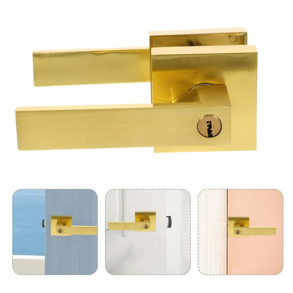 WASHWEPE Door Knobs Indoor Door Lever Alloy 1 Set