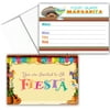 Fiesta Mexican -Themed Party Invitations With Envelopes - 25 Invitations - 15319