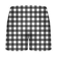 thumbnail image 4 of Summer!Xixinqiwan Men's Cotton Pajama Shorts Soft Stretch Woven Sleep Short for Men Plaid Pj Bottoms, 4 of 6