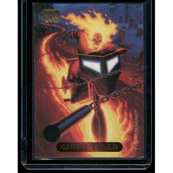 Excellent 1994 Marvel Masterpieces Fleer Tim Hildebrandt Ghost Rider #42 Trading Card
