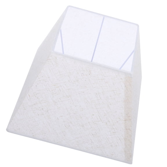 CRILSTYLEO Beige Linen Fabric Square Lamp Shade for Desk Table and Floor Lamps