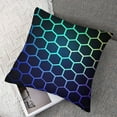 thumbnail image 7 of BANET Hexagonal Throw Pillow Covers  Set of 2 Soft  Geometric Honeycomb Cushion Covers for for Couch Sofa Luxury Beehive Hexagon Decorative Pillowcases Outdoor Pillows Covers 22x22in, 7 of 7