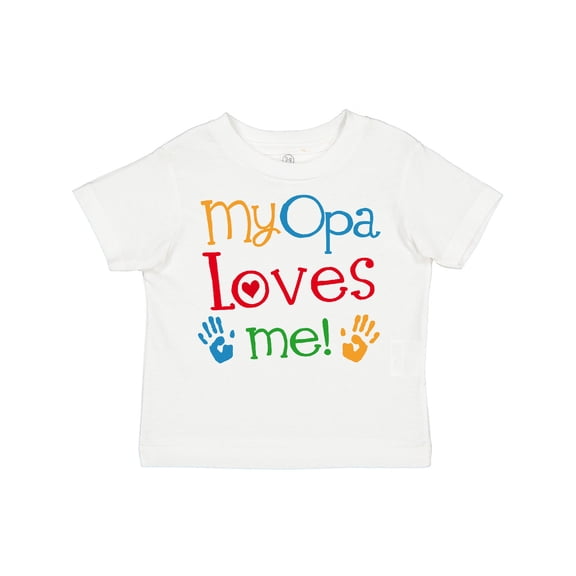 Inktastic My Opa Loves Me Boys or Girls Toddler T-Shirt