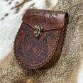 thumbnail image 4 of AOOOWER PU Medieval Embossed Belt Pouch Viking Belt Coin Bag Vintage Pouch Bag, 4 of 15