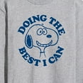 thumbnail image 3 of Peanuts - Snoopy Doing The Best I Can - Men's Long Sleeve T-Shirt, 3 of 6