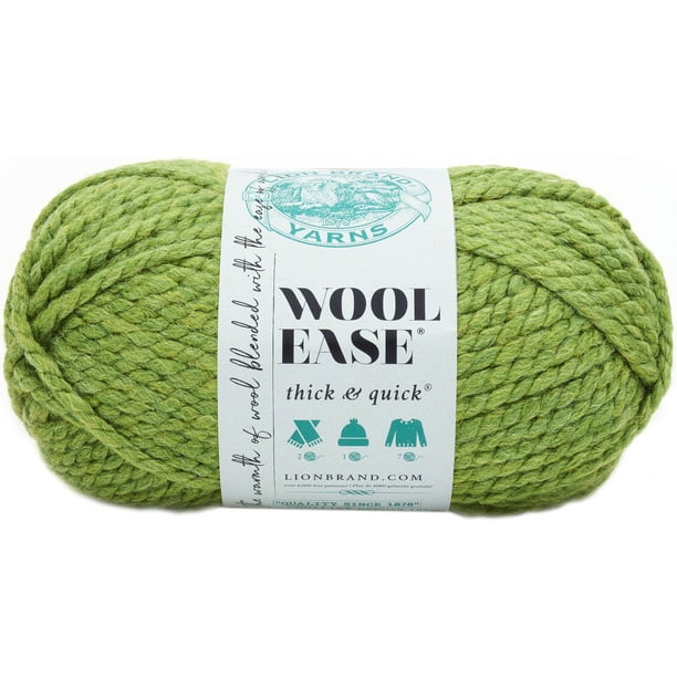 Lion Brand Wool-Ease Thick & Quick Yarn-Grass 