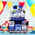 thumbnail image 4 of Qocolhg Graduation Decorations Class of 2024 Graduation Tiered Tray Decorations Class Of 2024 Graduation Table Centerpieces Signs For Home Graduation Table Decoration Graduation Party Supplies, 4 of 7
