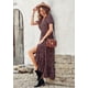 thumbnail image 3 of Vestido largo cruzado PRETTYGARDEN para mujer con escote en V y abertura floral, 3 of 8