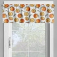 thumbnail image 2 of Ambesonne Tangerine Valance Pack of 2, Sketch Lines and Oranges, 42"X18", Grey Dark Orange, 2 of 5