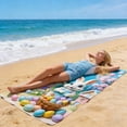 thumbnail image 4 of Microfiber Beach Towel, Sand Resistant Quick Dry Oversized Towel, Lightweight and Portable, Soft Breathable Double-Sided Design for Beach, Pool, Travel, and Outdoor Camping, 4 of 6