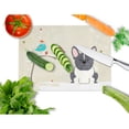 thumbnail image 2 of Christmas French Bulldog Black White Glass Cutting Board Large, 2 of 2
