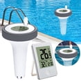 thumbnail image 2 of Clearance! Pool Floating Easy Read with Indoor Temperature Humidity Wireless Digital Pool IP67 for Swimming Pools Bathtubs Fishbowl Pond Thermometer,White, 2 of 7