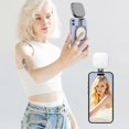 thumbnail image 3 of Phone Fill Light with Mirror Wireless Rechargeable Rings Light for Live, 3 of 5