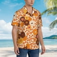 thumbnail image 3 of Disketp Hawaiian Shirts For Men,Hippie Ditsy Floral Print Mens Casual Short Sleeve Button Down Shirts Beach Shirt, 3 of 7