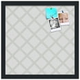 thumbnail image 2 of PinPix 16x16 Custom Cork Bulletin Board Diamond Modern Pattern Grey White Poster Board Has a Fabric Style Canvas Finish, Framed in Diamond Modern Pattern Grey White, by ArtToFrames (PinPix-1803), 2 of 5