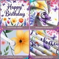 thumbnail image 4 of Colorful Floral Banner Butterfly Pattern Floral Birthday Display Spring Style Vibrant Flowers Butterfly Birthday Backdrop for Birthday Party Kids Celebration Indoor Decoration, 4 of 9