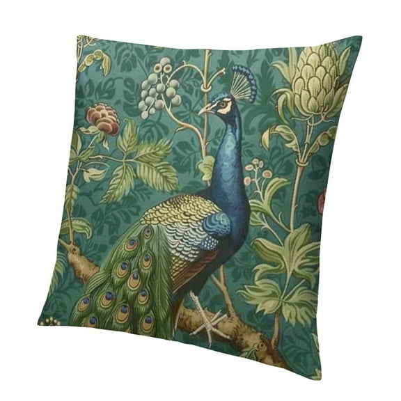 BCIG Pillowcase Chinoiserie Peacock Soft Pillowcase Chair Farmhouse New Home Vintage animal peacock décor