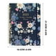 thumbnail image 3 of Cuaderno Planner A5 2025 con pestañas mensuales • Encuadernación plana • Diseño floral azul marino • 12 páginas separadoras • Encuadernación en espiral • Calendario festivo, 3 of 3