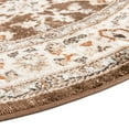 thumbnail image 4 of Rugs.com Charlotte Collection Rug – 5 Ft Round Brown Low-Pile Rug Perfect For Kitchens, Dining Rooms, 4 of 6