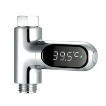 Led Display Water Meter Digital Shower Thermometer Bath Temperature  Water-Temperature Measuring Instrument With 5~85℃ ℃/℉ High Accuracy Shower Bathroom Accessory