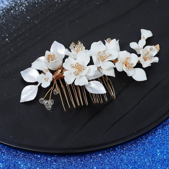 Silver/Gold/Pearl/Rhinestone Hair Accessories, Crystal Bridal Headdress/Hair Combs for Women & Girls