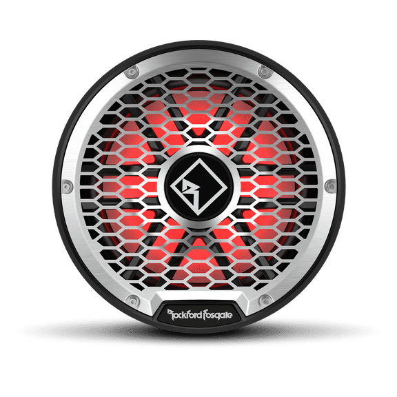 Rockford Fosgate M2D2-12SB Color Optix 12" DVC 2-Ohm Multicolor LED Lighted Marine Subwoofer for Sealed Enclosure - Black / Stainless