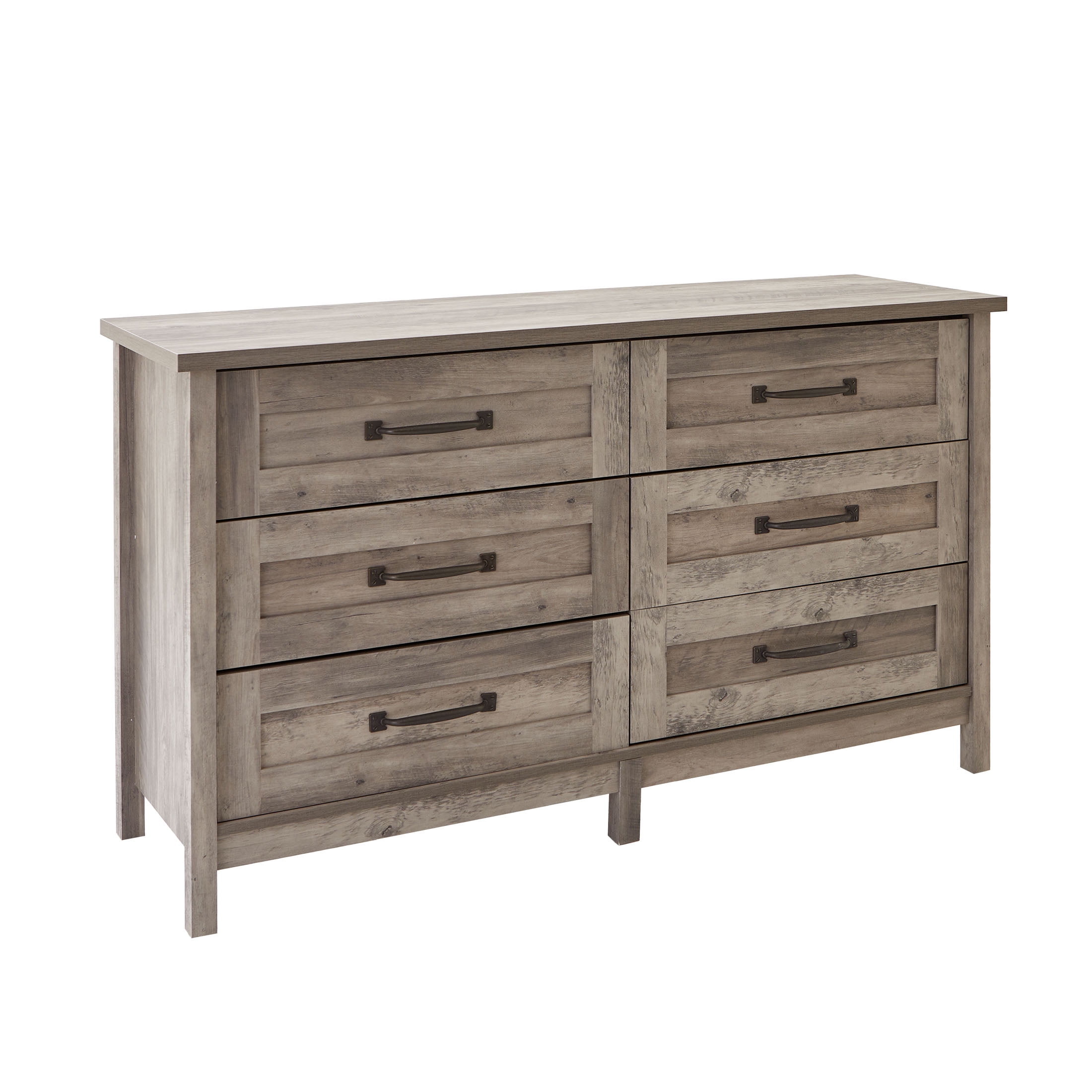 better homes and gardens modern farmhouse 6 drawer dresser Better Homes & Gardens Oaklee 6 Drawer Dresser, Charcoal Finish