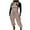 Brown, variant on Luxalzxs Fleece Overalls for Women Loose Fit Winter Warm Fuzzy One Piece Jumpsuits with Pocket Fluffy Snow Bibs Adjustable Strap Snowsuit