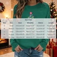 thumbnail image 3 of HOMBOM Womens Christmas Sweatshirt Crewneck Long Sleeve No Hood Christmas Tree Print Pullover Lightweight Loose Casual Fall Winter Tops, 3 of 6