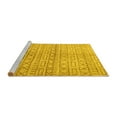 thumbnail image 2 of Ahgly Company Machine Washable Indoor Rectangle Abstract Yellow Contemporary Area Rugs, 8' x 12', 2 of 4