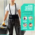 thumbnail image 2 of AllyFlex Plus Size Back Brace Support Belt, 3-Way Adjustable Safety Belt with Dual Lumbar Pads for Lower Back Support and Injury Prevention, X-Large/XX-Large, 2 of 8