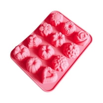 Clearance! Ikeay Cake Mold, Molds Flower-Shaped Silicone Diy Molds with Different 12 Mooncake Cake Mould