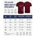 thumbnail image 4 of TELALEO 5 Pack Men’s Quick Dry Gym Shirts , Breathable Mesh Underarm, Lightweight Athletic Tees for Workout, Running, and Everyday Wear，Size M, 4 of 6