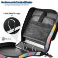 thumbnail image 4 of FORMRS Zipper Binder with Shoulder Strap 2-inch Ring 500 Sheet Capacity File Bag, Color Striped, 4 of 5