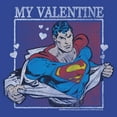 thumbnail image 2 of Junior's Superman My Valentine Distressed  Graphic T-Shirt, 2 of 4