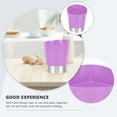 thumbnail image 3 of Three Compartment Straw Bucket Puralean The Color Purple Chopsticks Dispenser Straws Bottle Countertop Abs, 3 of 6