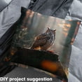 thumbnail image 3 of Owl Upholstery Fabric,Wildlife Decorative Fabric,Woodland Animals Quilting Fabric by The Yard for Quilting Sewing,Tree Outdoor Fabric for Upholstery and Home Accents,5 Yards,Black Brown Gray, 3 of 5